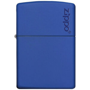 Zippo Windproof Lighter Classic Royal Blue Matte Zippo Logo