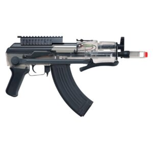 Game Face 76 Electric Full or Semi-Auto Tactical AK Style Airsoft Carbine (Clear)