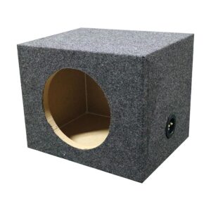 QPower Single 10″ Heavy Duty Sealed Empty Woofer Box