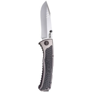 SOG Sideswipe Assisted Folding Knife 3.4" Clip Point Blade Aluminum Handles with GRN Inserts