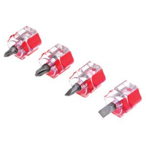 Performance Tool Mini Stubby Screwdriver Set (4 Piece Set)
